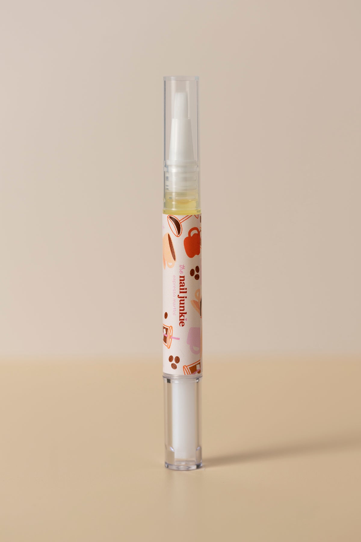 Espresso Martini cuticle oil 3ml pen by The Nail Junkie